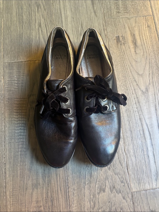 Johnston & Murphy Shoes - Johnston & Murphy | Black Dress Oxford Leather Derby Shoes Size 8